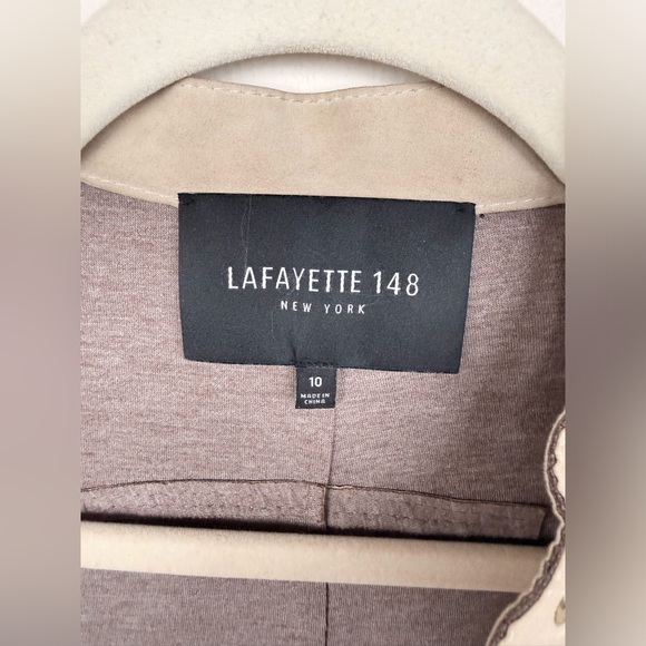 Lafayette 148 New York Tan Leather Jacket - Picture 6 of 7